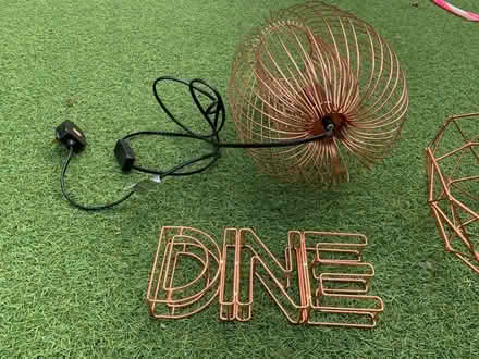Photo of free Rose gold wire lamp set (Hallam Fields) #2