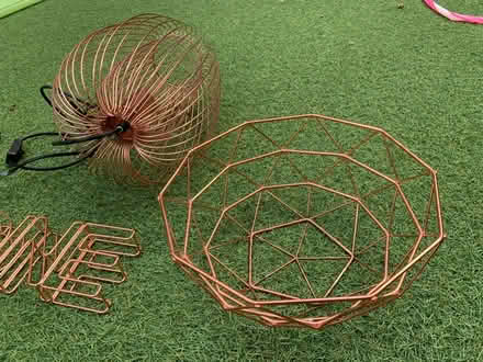 Photo of free Rose gold wire lamp set (Hallam Fields) #3