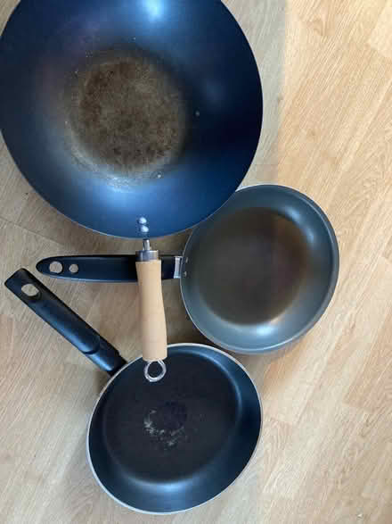 Photo of free 3 pans (tefal, wok & non-stickish) (BS32) #2