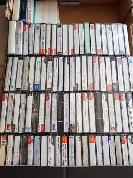 Photo of free A box of music cassettes you can tape over (Cocking Causeway GU29) #1