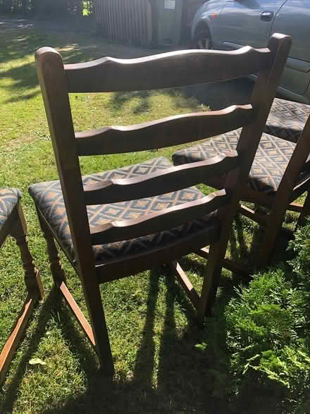 Photo of free 4 wooden dining chairs (Upton on Severn WR8) #3