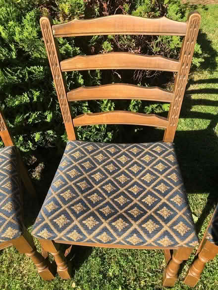 Photo of free 4 wooden dining chairs (Upton on Severn WR8) #2