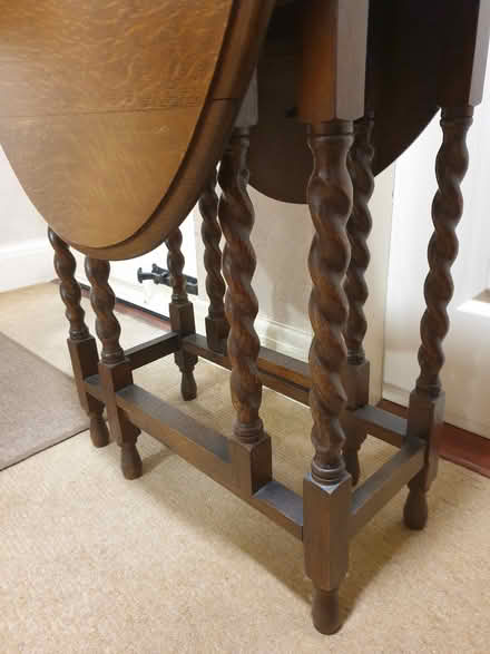 Photo of free Gateleg table - vintage wood small (Walsall WS5) #4