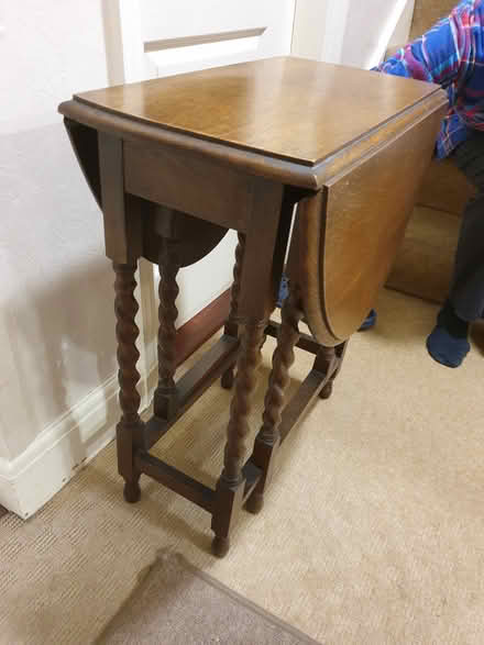 Photo of free Gateleg table - vintage wood small (Walsall WS5) #2