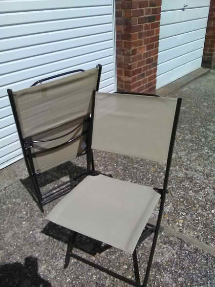 Photo of free 2 Folding Garden/Indoor Chairs (West Worthing BN11) #1