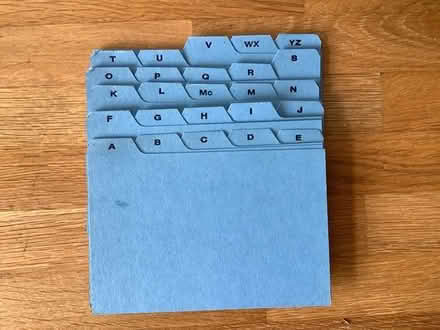 Photo of free Executive filing system card box (Poynton SK12) #2