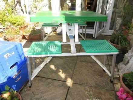 Photo of free folding childrens picnic table and benches (Yarnton OX5) #4