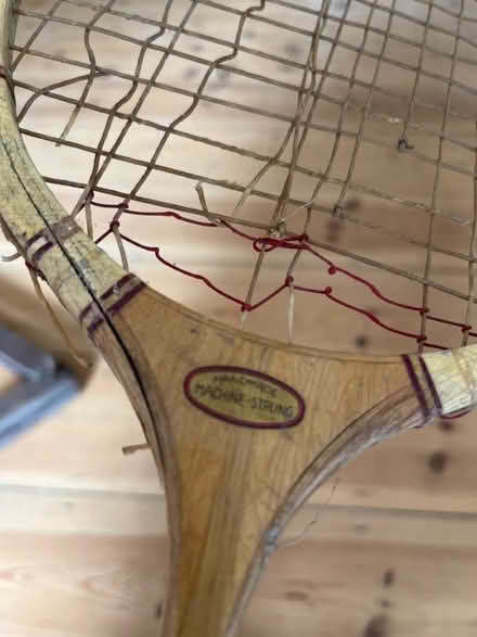Photo of free Antique badminton racket and press (Shoreham-by-Sea BN43) #3