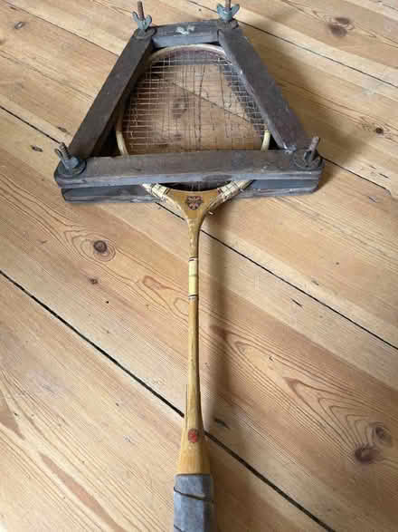 Photo of free Antique badminton racket and press (Shoreham-by-Sea BN43) #1