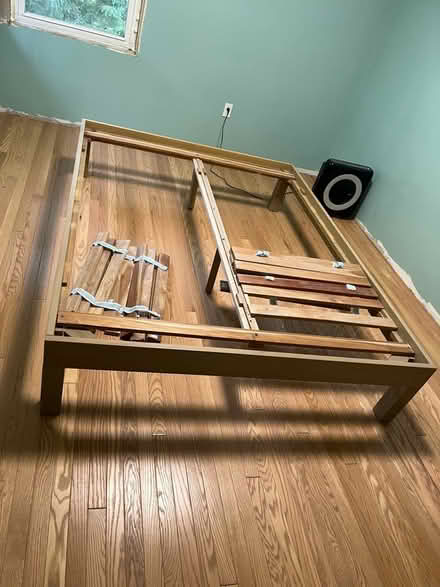 Photo of free West Elm queen size bed frame (Hurley NY) #1