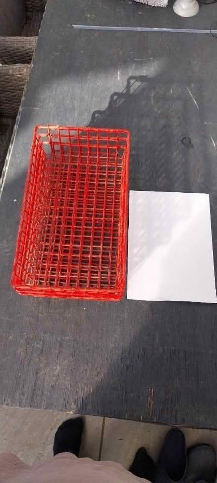 Photo of free 3 red metal baskets (Hemel Hempstead HP2) #3