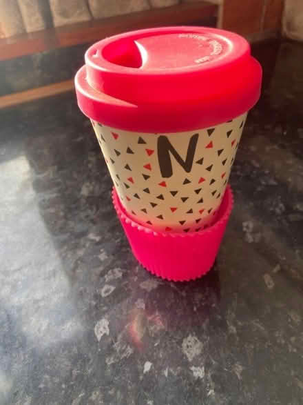 Photo of free Portable drinks cup with N lettering (Oswestry SY11) #1