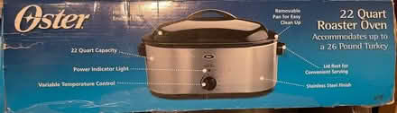 Photo of free Oster 22 qt roaster oven (Columbia Heights) #2