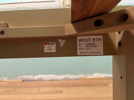 Photo of free West Elm queen size bed frame (Hurley NY) #3