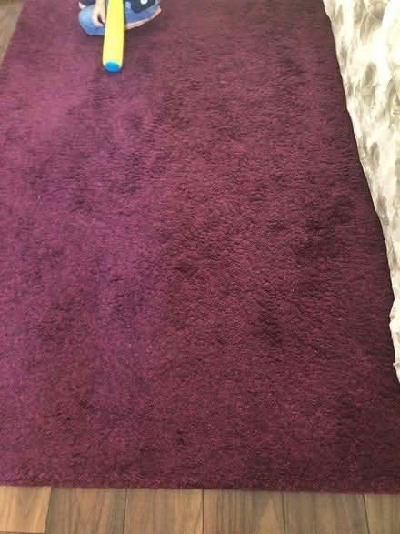Photo of free Purple ikea rug aprox 170x120cm (E3 near Devons road DLR) #1