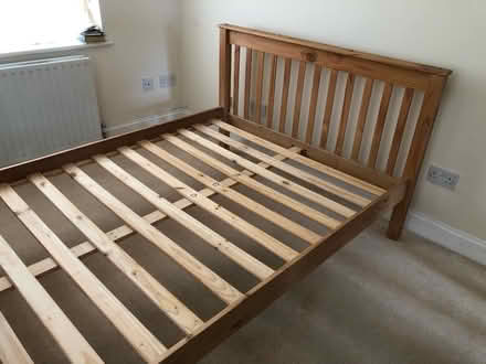 Photo of free Pine Double Bed Frame (Bellingham SE6) #2