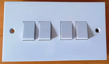Photo of free 4 gang light switch (Fetcham / Bookham) #2