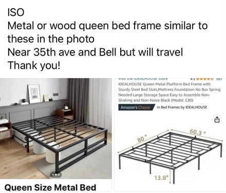 Photo of queen bed frame (Phoenix) #1