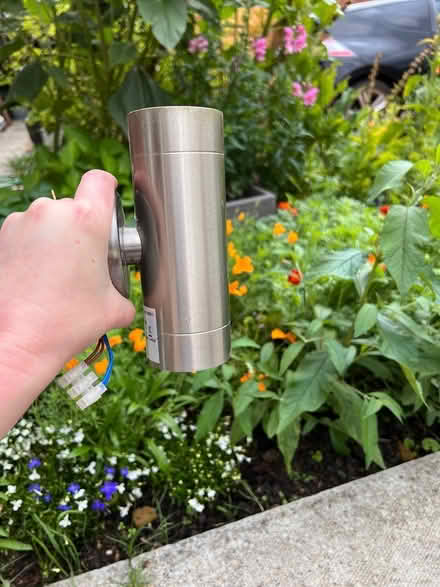 Photo of free Pair of steel outdoor lights (Gamlingay SG19) #2