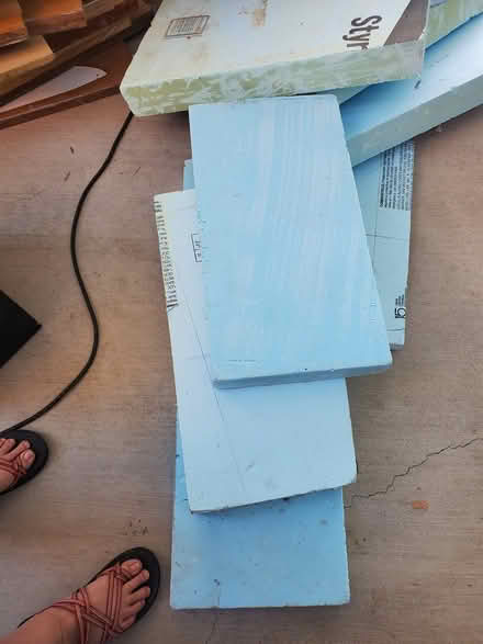 Photo of free Blue extruded foam pieces (NE Carlisle and Indian School) #1