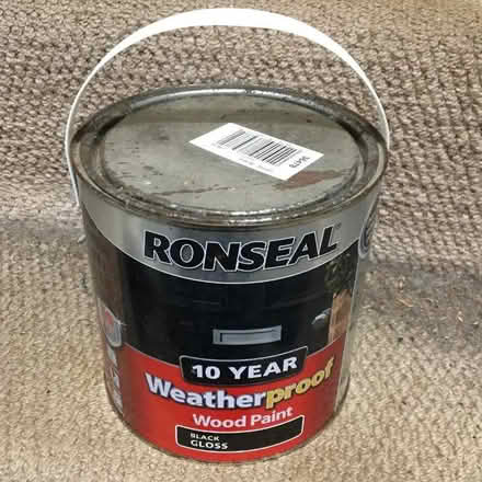 Photo of free Ronseal Waterproof Paint (Black), 2.5L Tin (Olton B92) #2