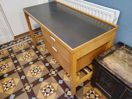 Photo of free Old skool wooden desk (Norham Manor OX2) #3
