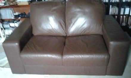 Photo of free two seater faux leather sofa (SL4 Winkfield) #2