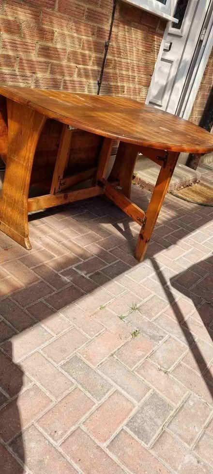 Photo of free Solid pine drop leaf table (Benfleet SS7) #3