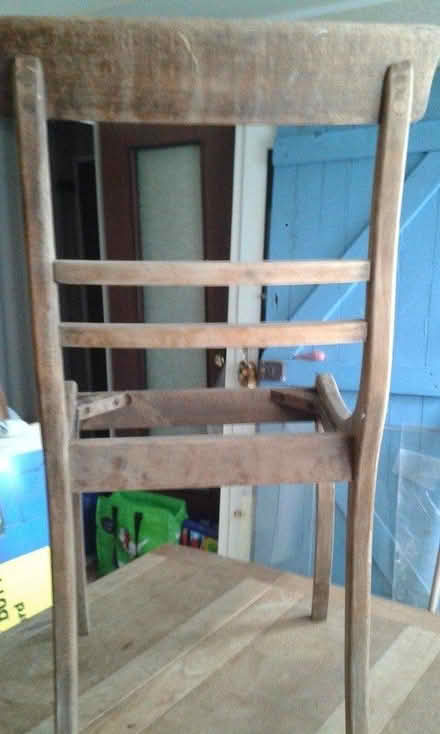 Photo of free Old wooden chair no seat (SL4 Winkfield) #2