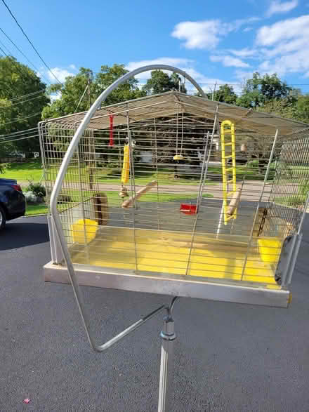 Photo of free Bird cage and stand (North Haledon NJ) #3