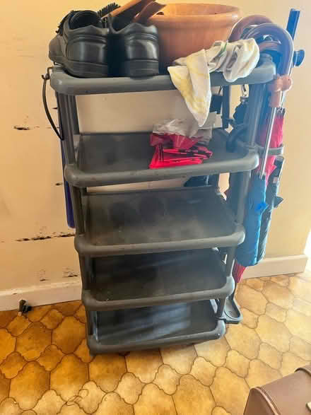 Photo of free Set of 5 plastic shelves (Stroud) #1