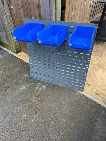 Photo of free Racking system with 14 tubs (High fields Tetbury) #1