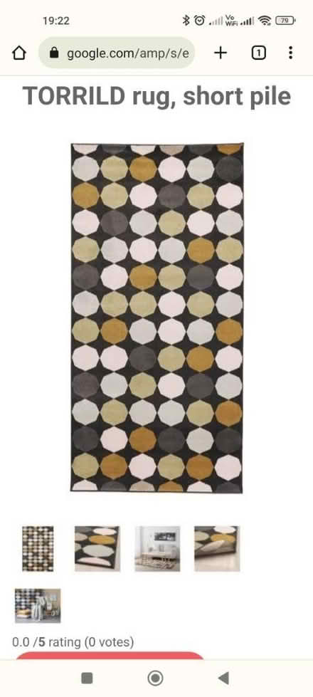 Photo of free IKEA rug- Torrild (whyteleafe CR3) #3