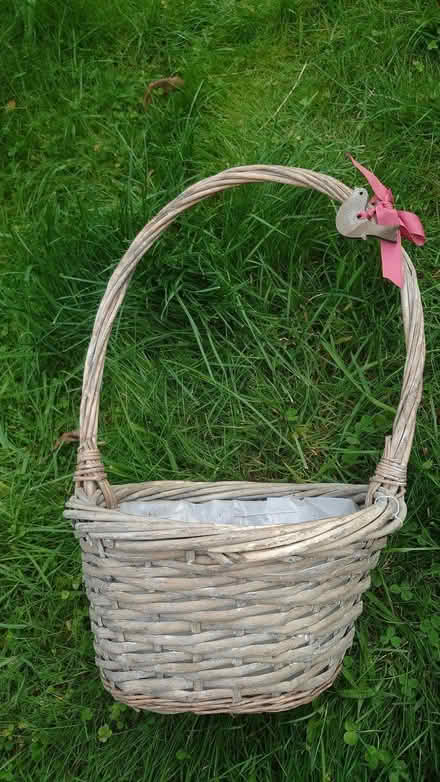 Photo of free Wicker Basket planter (Wollaton Park NG8) #1