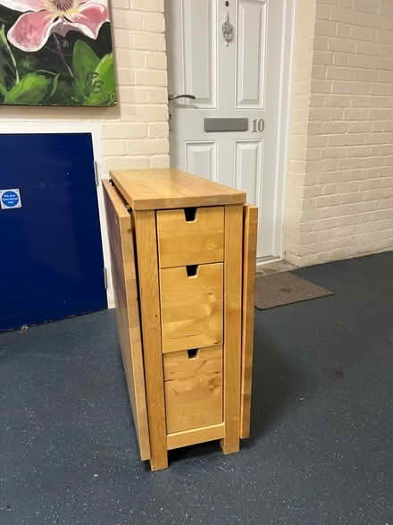 Photo of free folding table with shelves (OX20) #2