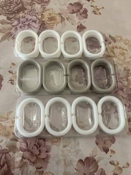 Photo of free Plastic shower curtain rings (Springfield MK6) #1