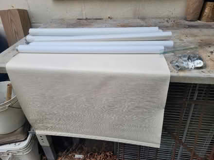 Photo of free 5 vinyl blackout window blinds (Morrisville, PA) #1