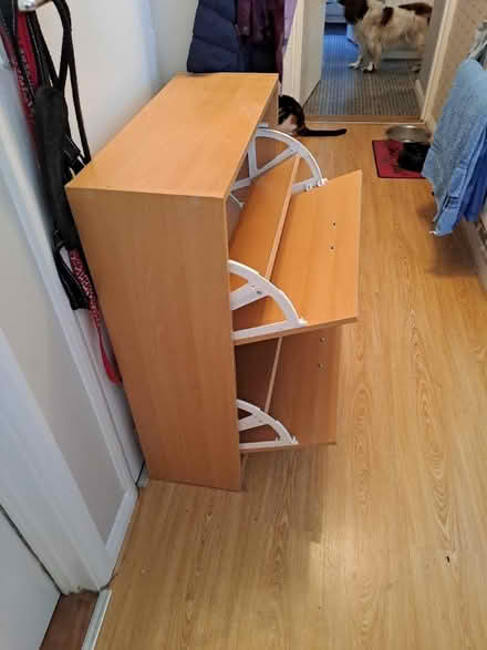 Photo of free Beech effect shoe rack (North Emsworth PO10 7) #2