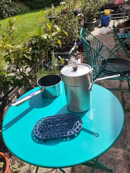 Photo of free Two pans and trivet (Kenilworth Road DE5) #1