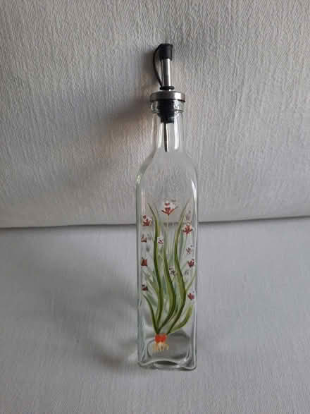 Photo of free 12" tall bottle, hand painted (Hunt Club / McCarthy Rd.) #1