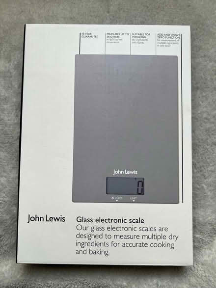Photo of free John Lewis glass electronic scale (Hanwell) #2