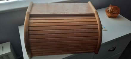 Photo of free Wooden breadbin (Derbyshire Hill WA9) #1