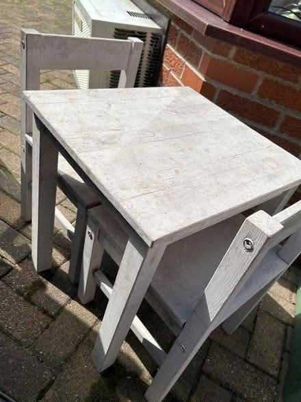 Photo of free Children’s table and chair set (M26 Bradley Fold) #1
