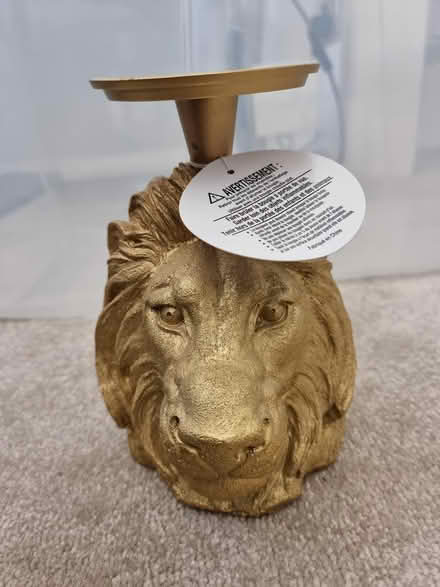 Photo of free Gold Lion candle Holder (Leziate PE32) #2