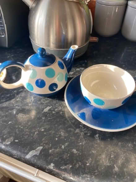 Photo of free Teapot, cup and saucer set (Oswestry SY11) #1