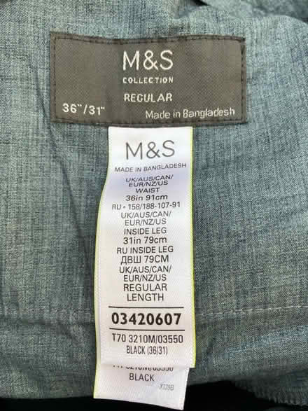 Photo of free Black size 36 M&S trousers (Ickenham) #2