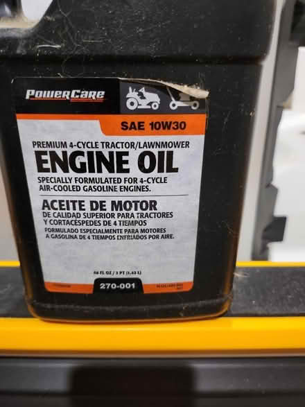 Photo of free SAE 10W30 Engine oil (Centreville, MD) #1