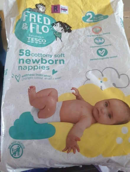 Photo of free Half pack of new born nappies (Mitcham) #1