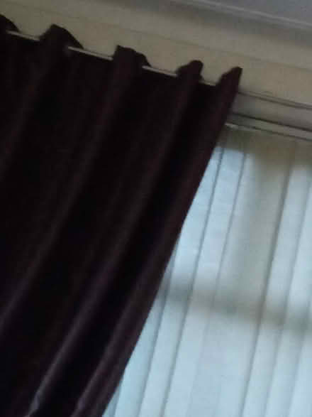 Photo of Plain black curtains. 90x90 (Moor Side HX2) #1