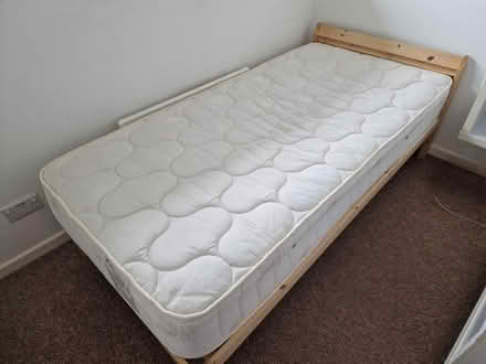 Photo of free Single bed frame and mattress (Riverhead TN13) #1